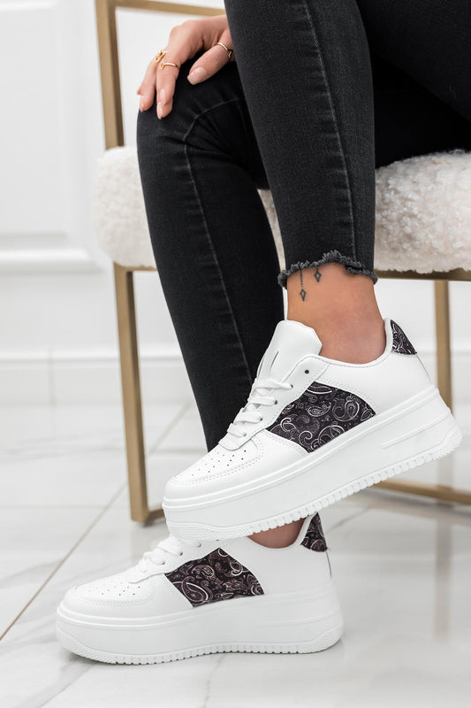 FELICITY - Zapatillas blancas con detalle estampado