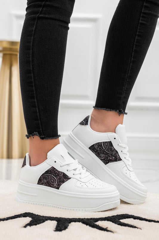 FELICITY - Zapatillas blancas con detalle estampado