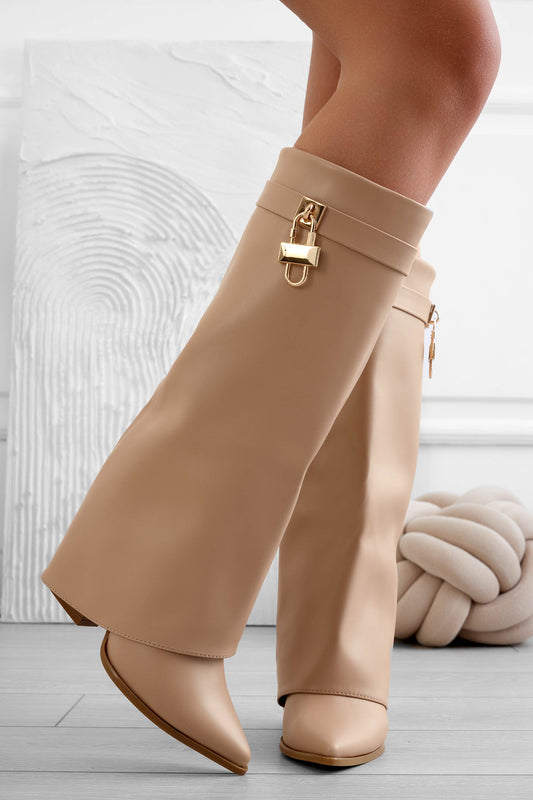 STEEK - Bottes boue avec talon confortable