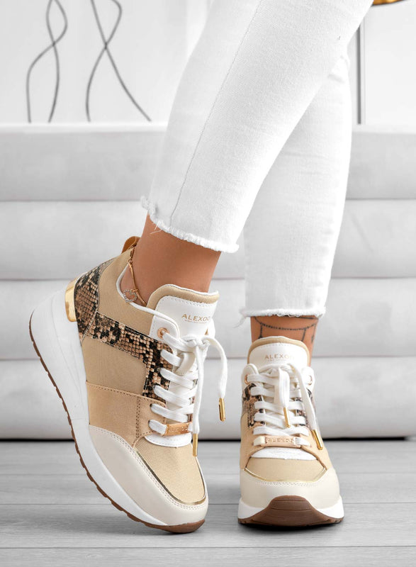 ILIZIA - Zapatillas beige con cuna alexoo