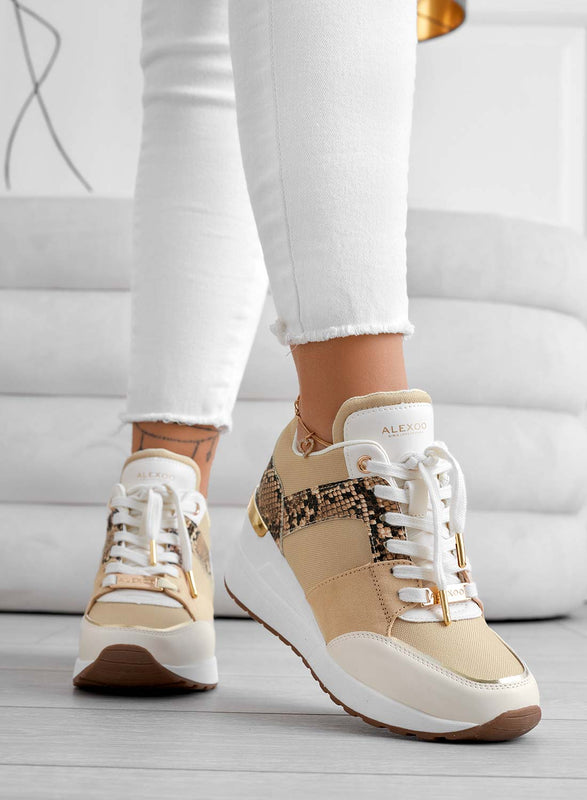 ILIZIA - Zapatillas beige con cuna alexoo