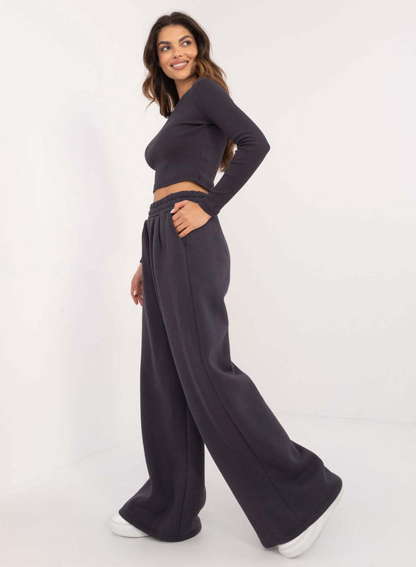 Ensemble bleu en molleton deux pièces