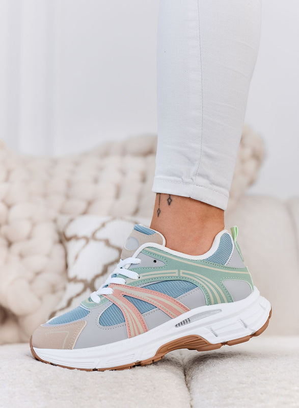 ANGELA - Baskets Multicolores Sportives avec Semelle Confort