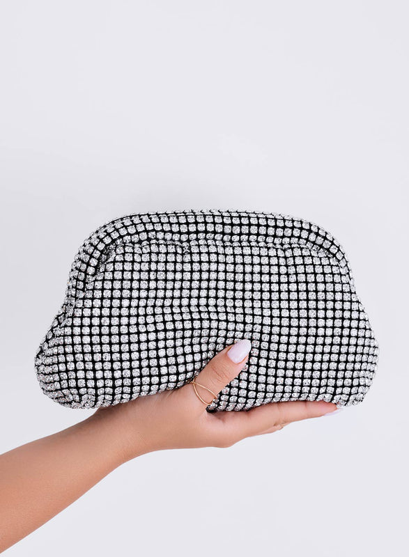 Bolso clutch B238 joya plata