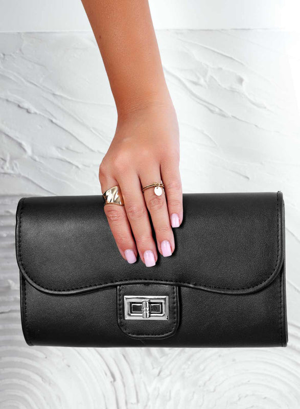 Bolso de mano negro B228