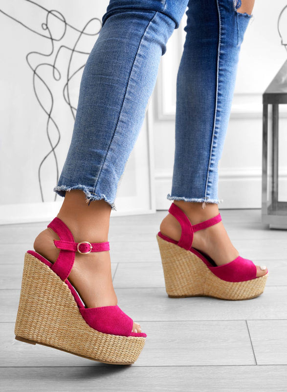 DAKOTA - Sandalias cuna fucsia alexoo