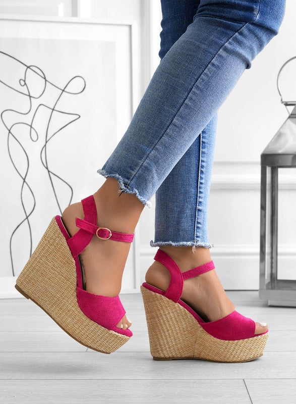 DAKOTA - Sandalias cuna fucsia alexoo