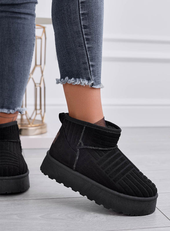 ALDA - Bottines noires rembourrées