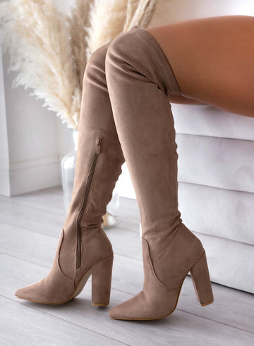 VOSS - Alexoo thigh-high mud boots with high heel