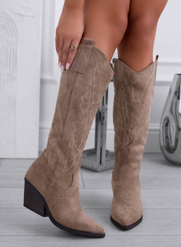 ADAM - Botas camper barro con bordado