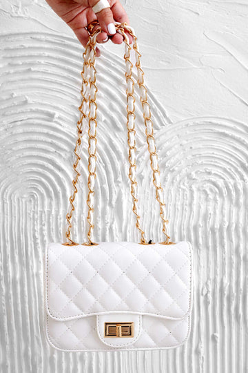 Bolso B224 blanco acolchado