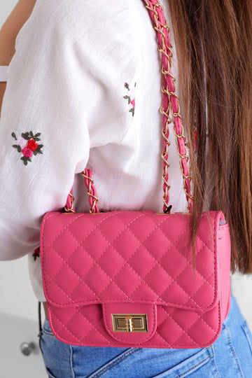 Bolso B224 fucsia acolchado