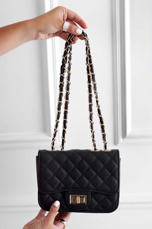 Bolso B224 negro acolchado