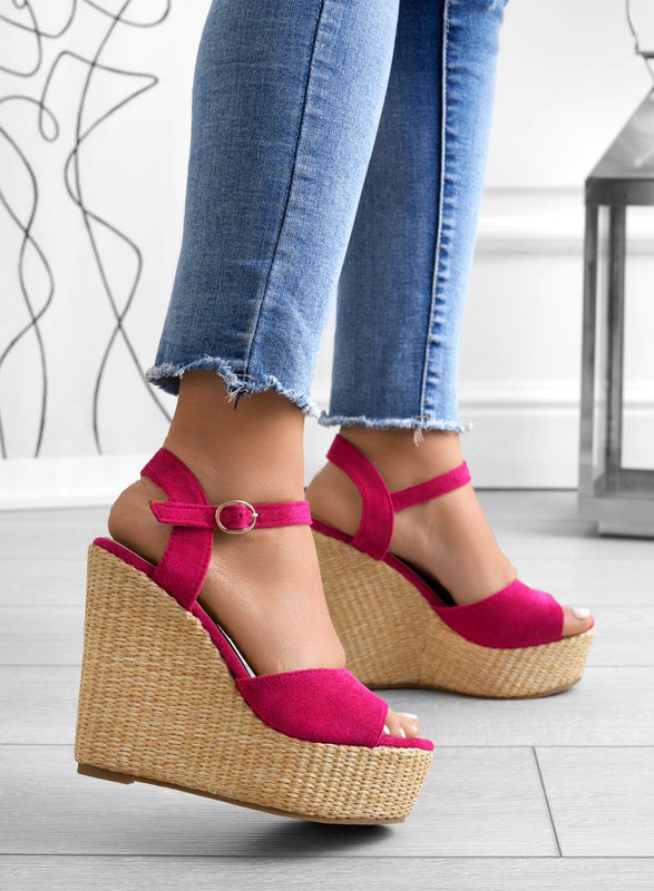 DAKOTA - Sandalias cuna fucsia alexoo