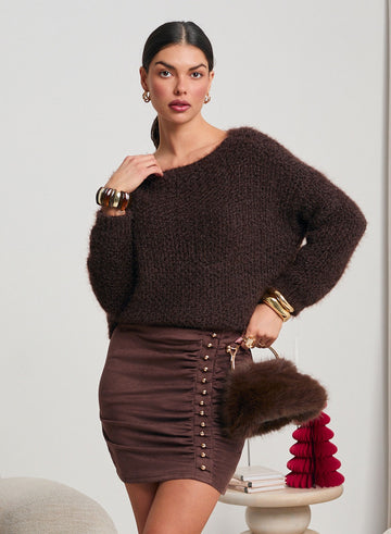Soft and warm brown sweater