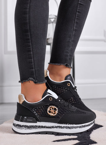 TERRY - Zapatillas negras con malla