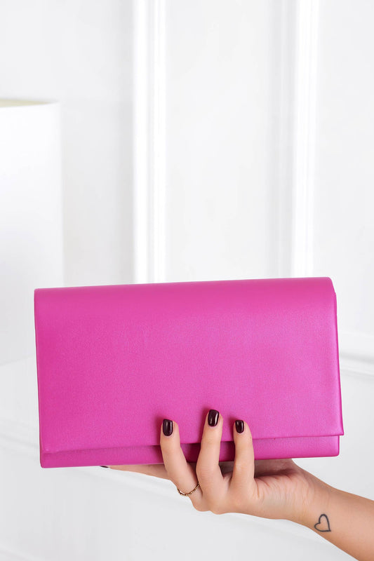 Bolso de mano fucsia B211 en ecopiel