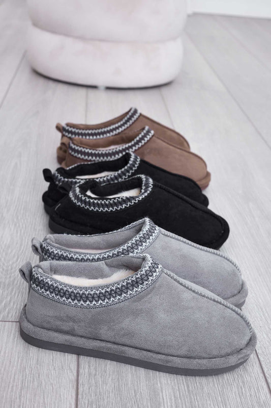 SEAL - Chaussons noirs semi-fermés rembourrés