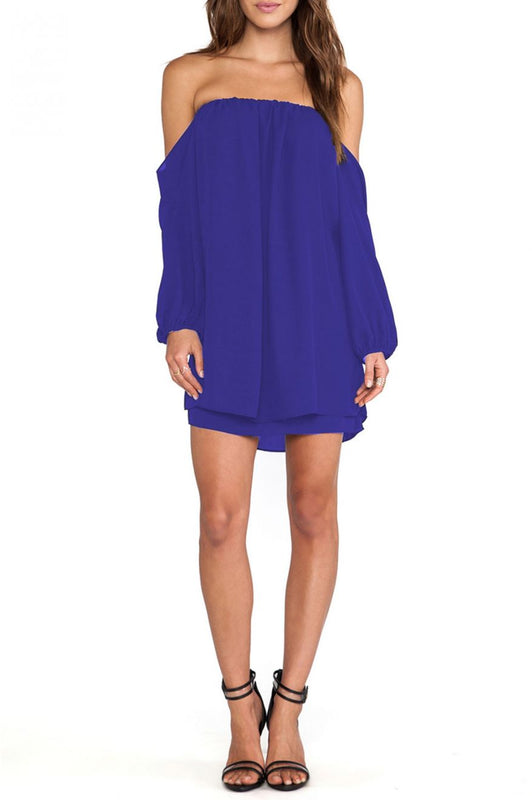 Abito a fascia in Velo Blu