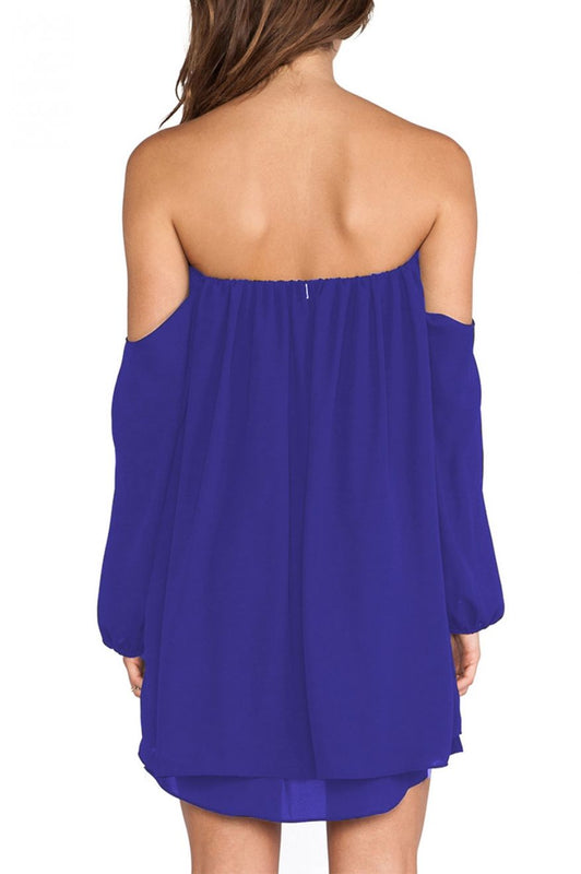 Abito a fascia in Velo Blu