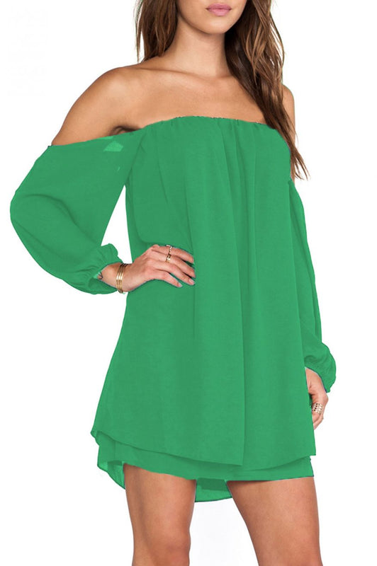 Vestido de velo verde