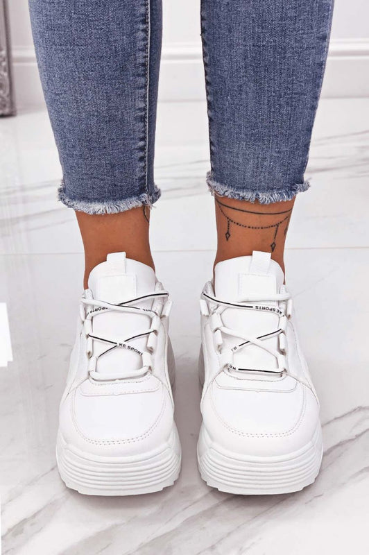 MARSHA - Zapatillas blancas con suela gruesa